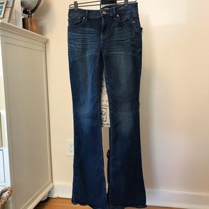 Express Slim Flare Midrise Jeans Size 8 Long